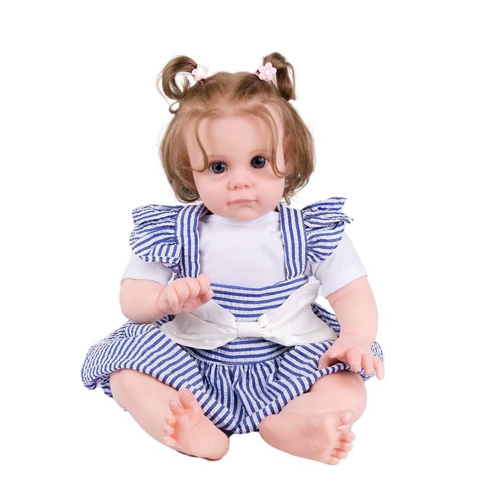 ky real baby ky real baby reborn baby dolls girl, 22 inch realistic newborn baby doll, lifelike baby doll that look real, adorable vinyl soft body weig