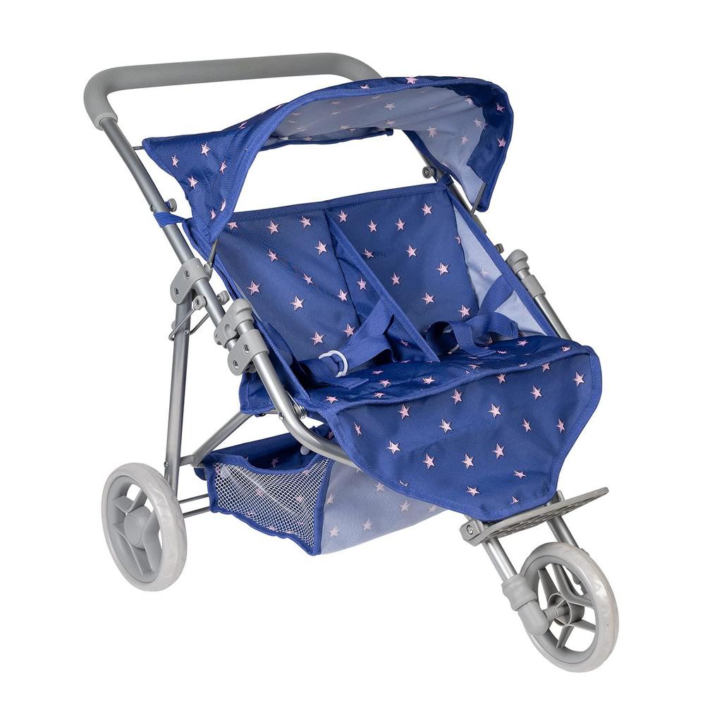 Adora Dolls adora baby doll stroller, starry night stroller twin jogger stroller, fits dolls up to 16 inches