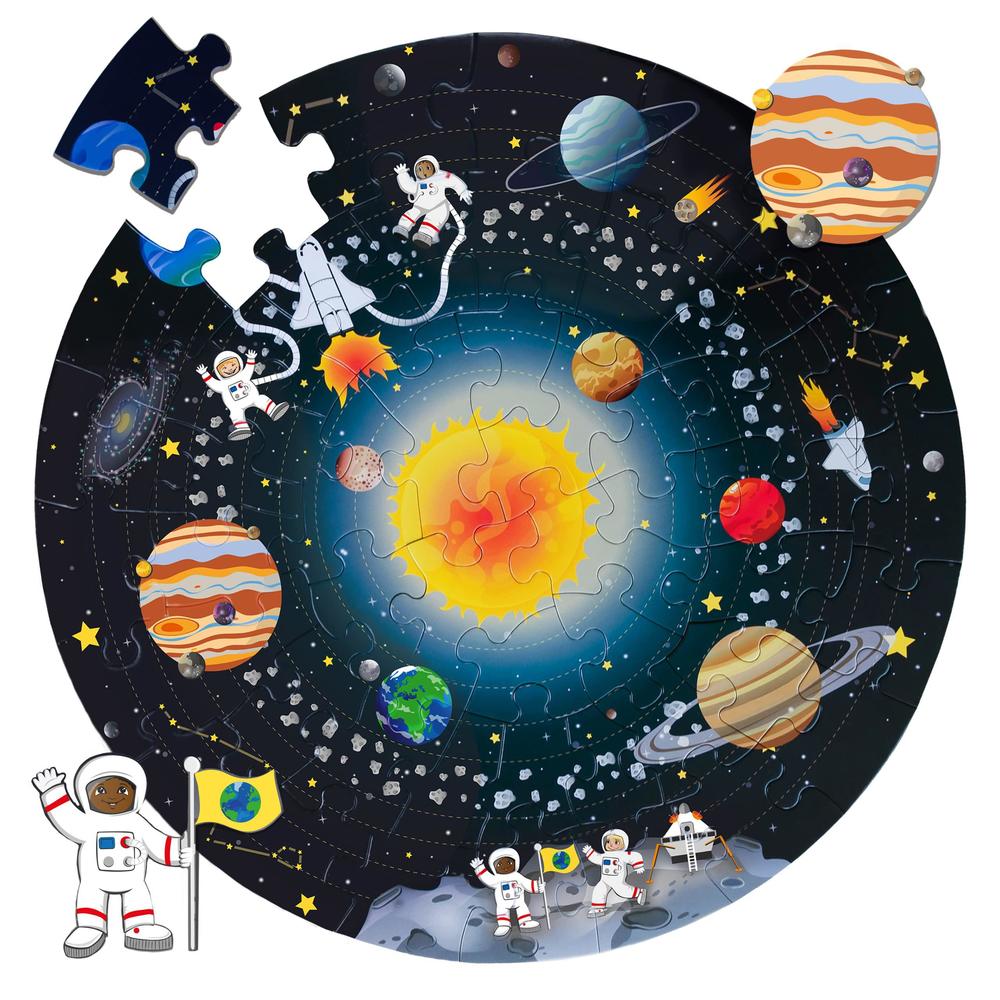 amagenius 50pcs solar system puzzle. smart technology uses augmented reality to bring space to life. learn facts about space! solar sys