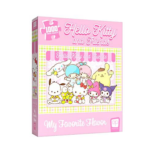 USAopoly hello kitty and friends my favorite flavor 1000 piece jigsaw puzzle | collectible puzzle artwork featuring hello kitty, cinna