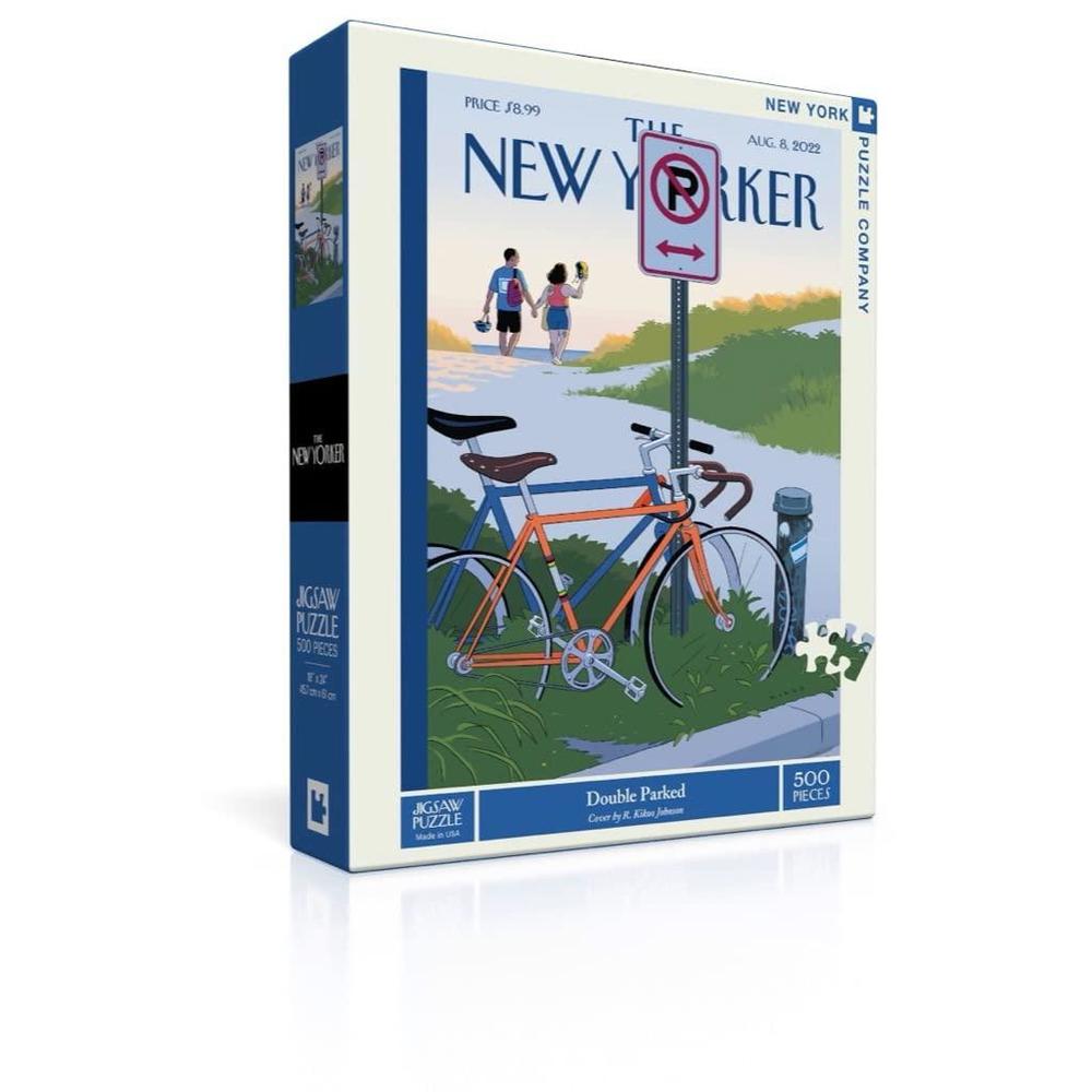 new york puzzle company - new yorker double parked - 500 piece jigsaw puzzle