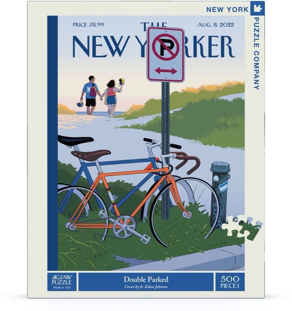 new york puzzle company - new yorker double parked - 500 piece jigsaw puzzle