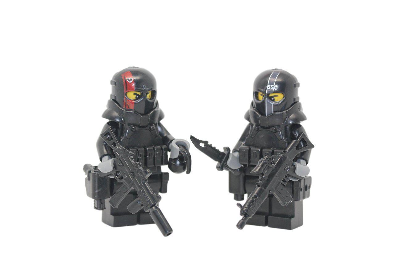 modern brick warfare army of two military contractors custom minifigures