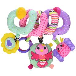 infantino stretch & spiral activity toy - textured play activity toy for sensory exploration and engagement, ages 0 and up, p