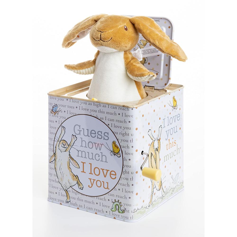 kids preferred guess how much i love you - nutbrown hare jack-in-the-box - musical toy for babies