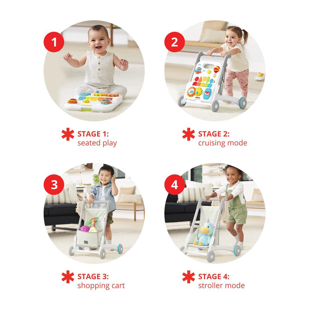skip hop baby walker, explore & more 4-in-1 toy walker