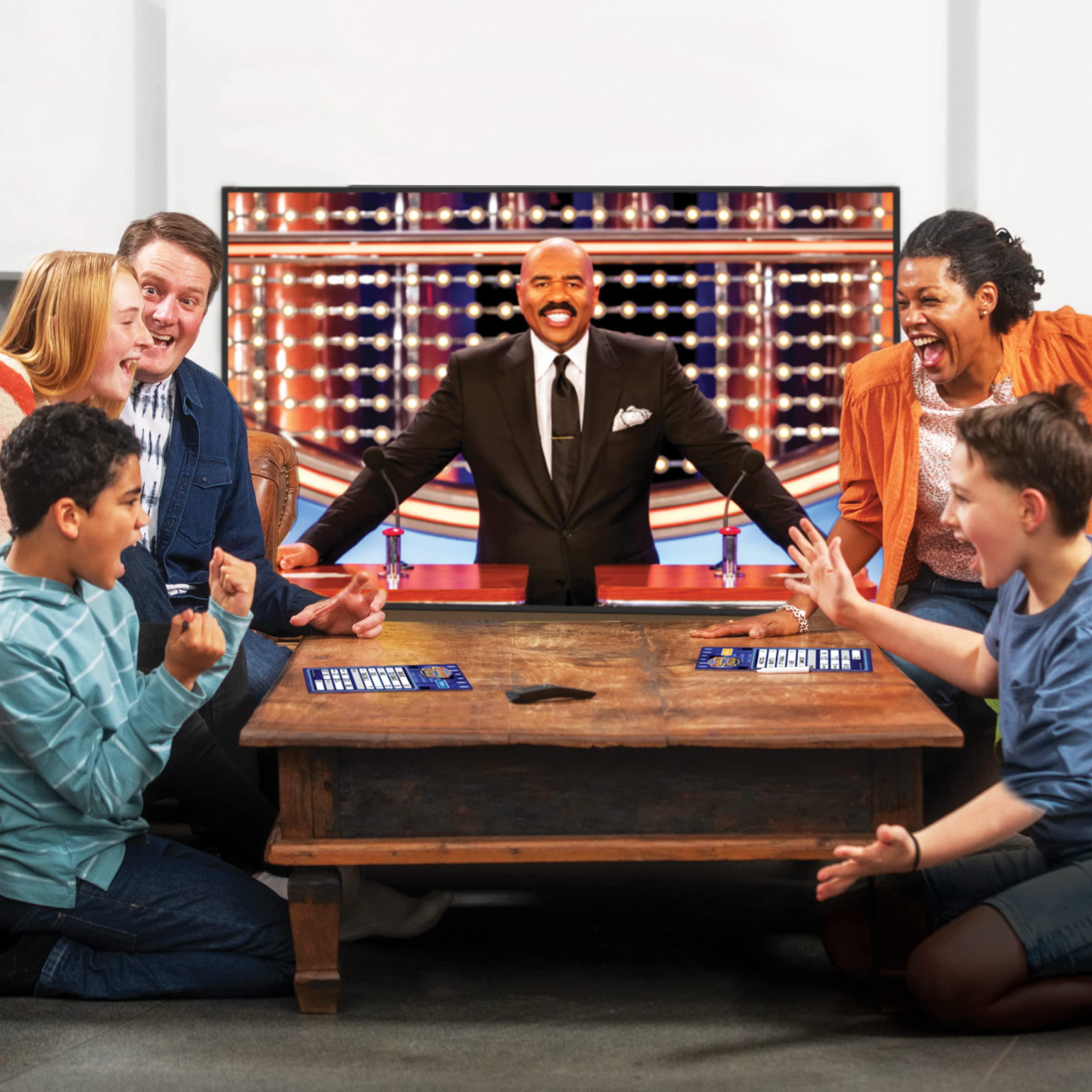 Imagination Gaming family feud with steve harvey game, stream steve right into your living room, gamestar+ app, studio excitement at home, hundr