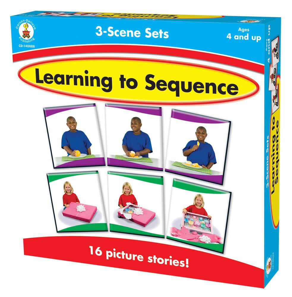 carson dellosa education carson-dellosa publishing 3-scene: learning to sequence