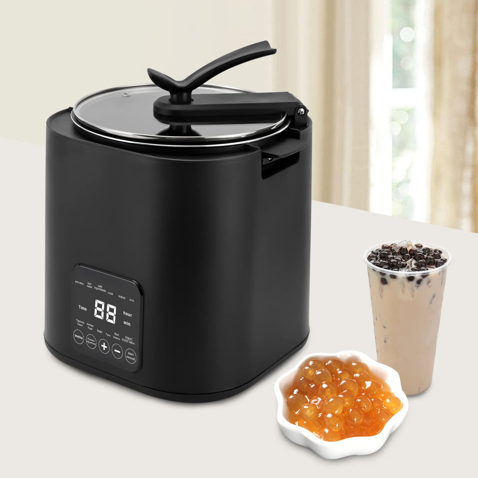 SNKOURIN commercial boba maker, 9l fully automatic pearl pot pearl tapioca cooker boba maker machine with touchscreen,boba cooker for 