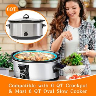 odaverso RNAB0C3H9N3NL reusable slow cooker liners for 6qt crock