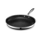 HEXCLAD hexclad hybrid nonstick frying pan, 12-inch, stay-cool handle,  dishwasher and oven safe, induction ready, compatible with all