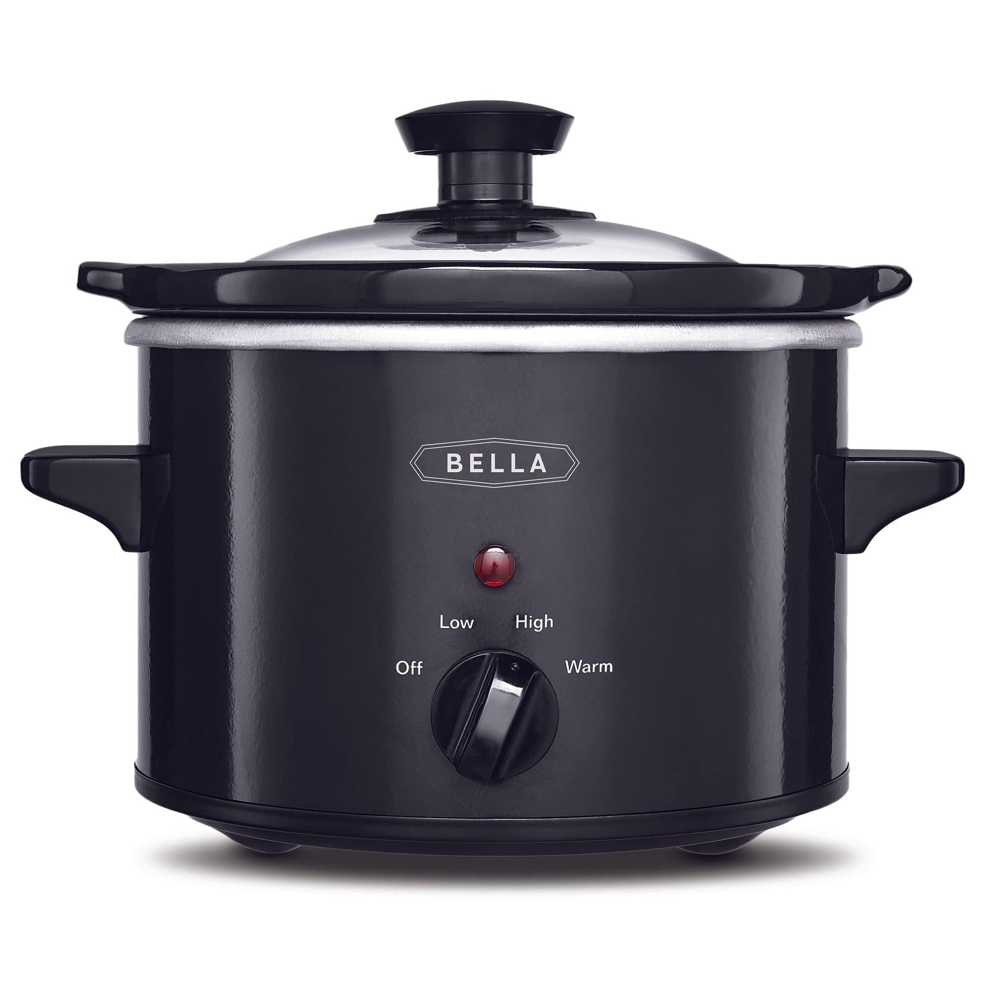 Bella 1.5qt slow cooker black