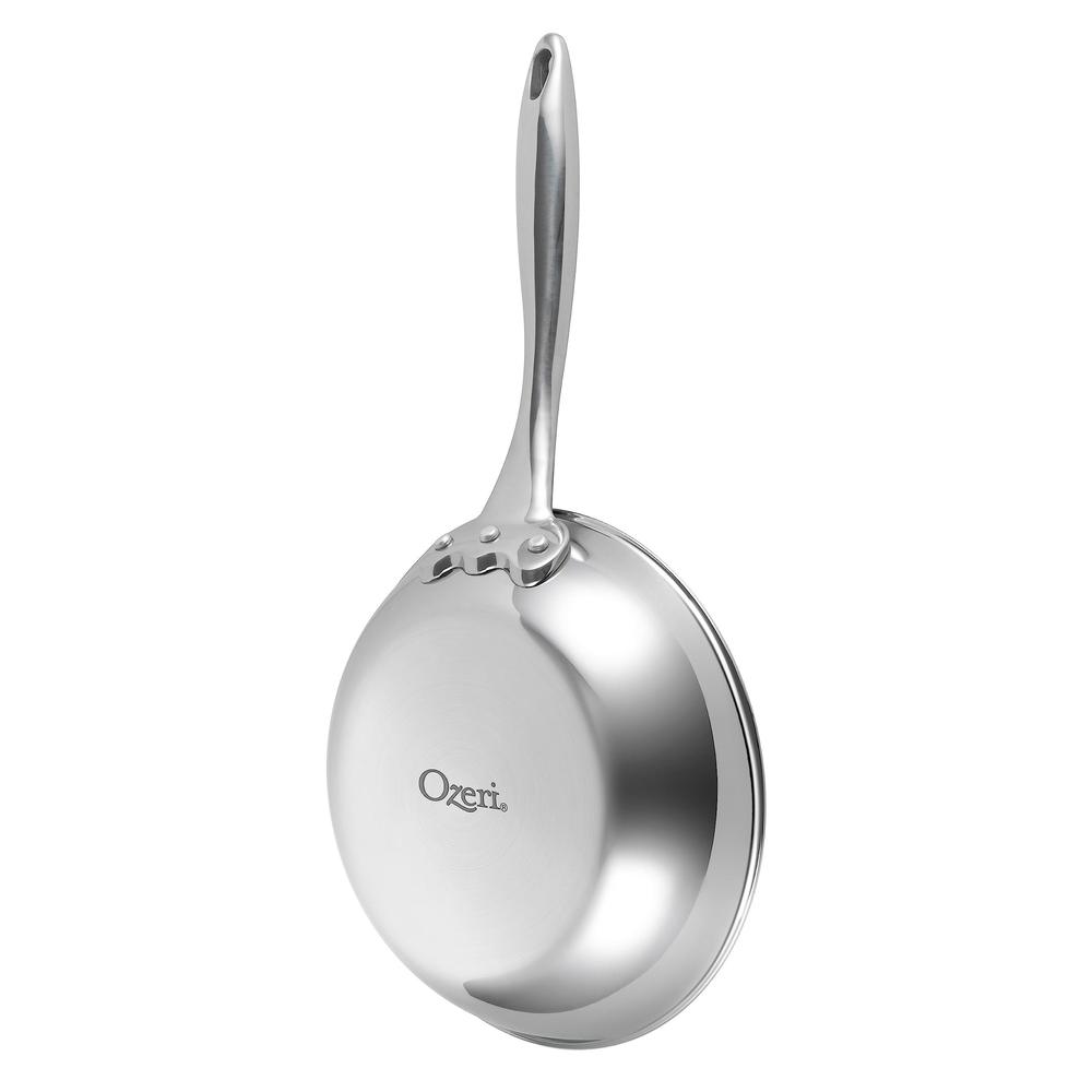 Ozeri 12" (30 cm) stainless steel pan by ozeri with eterna, a 100% pfoa and apeo-free non-stick coating