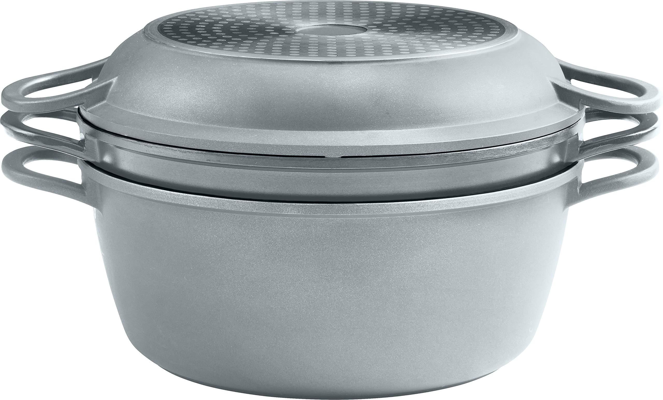 trudeau 11-inch 5-in-1 multi-cooker, grey, 4 quarts (80119102)