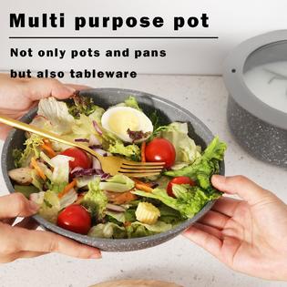 Vkoocy vkoocy pot and pan set with removable handle, nonstick