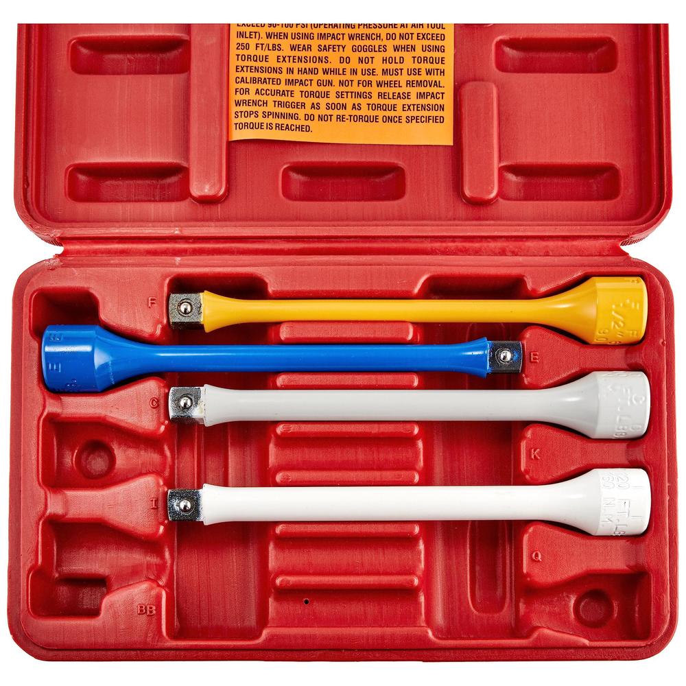 lti tools auto extension kit 4-piece w/case, 1/2