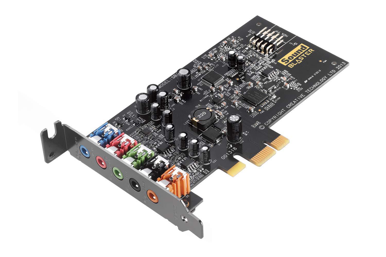 creative sound blaster audigy fx pcie 5.1 internal sound card with high performance headphone amp for pcs
