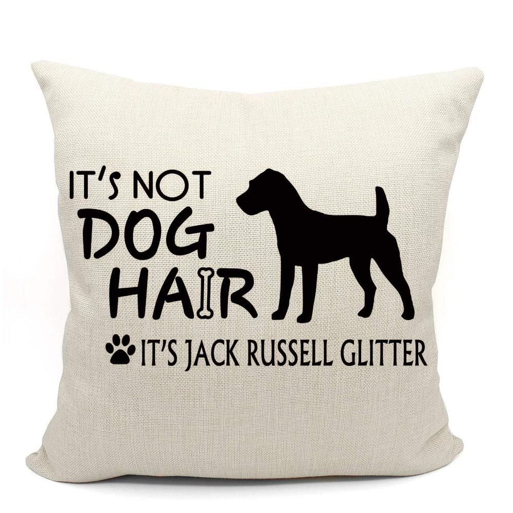 mancheng-zi jack russell terrier gifts, jack russell pillow covers 18x18, jack russell cushion cover for sofa couch bed, its 