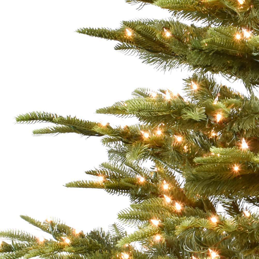 puleo international 6.5 foot pre-lit aspen fir artificial christmas tree with 500 ul listed clear lights, green