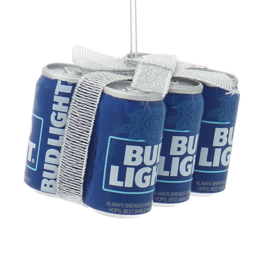 Kurt S. Adler budweiser bud light 6-pack cans ornament