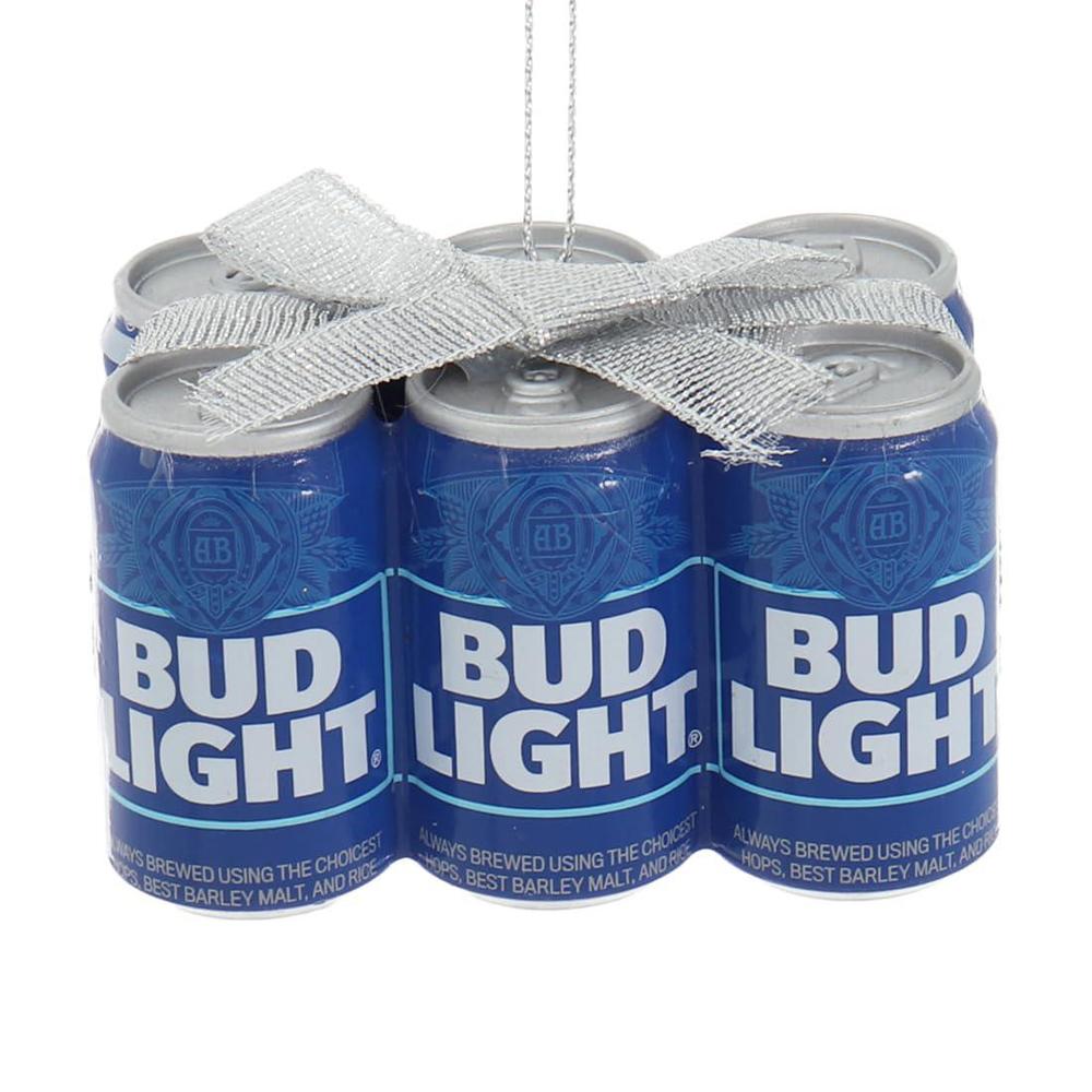 Kurt S. Adler budweiser bud light 6-pack cans ornament