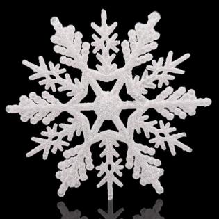 large snowflakes set of 5 white glittered snowflakes huangliao 12in plastic  christmas decorative hanging ornaments window dec