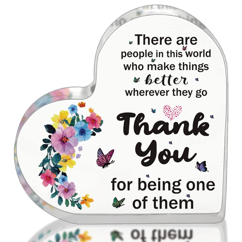 Eilcoly appreciation gifts for women, thank you gifts for women grateful gifts acrylic heart keepsake for female teacher colleague bo