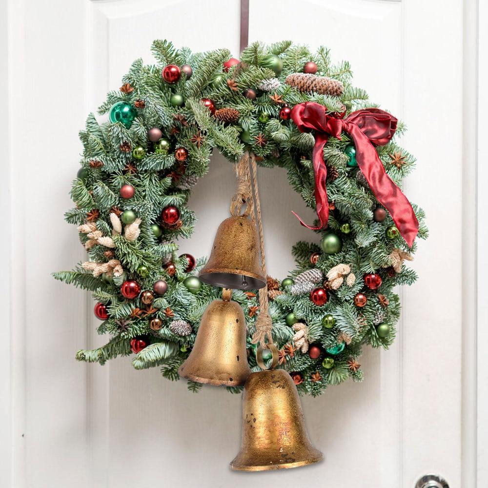 styleonme decorative bells, christmas decor bells, metal indoor and outdoor blessing bells, 4-piece set of harmonious bells, 