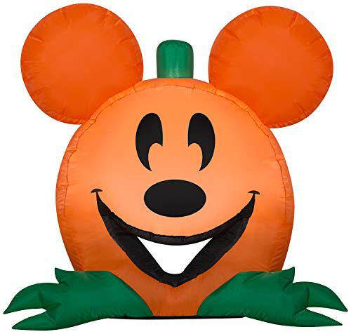 gemmy airblown cutie mickey mouse disney, 3 ft tall, orange