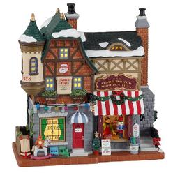 lemax village collection santa's list toy shop #15798