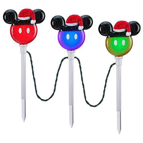 gemmy christmas pathway markers mickey