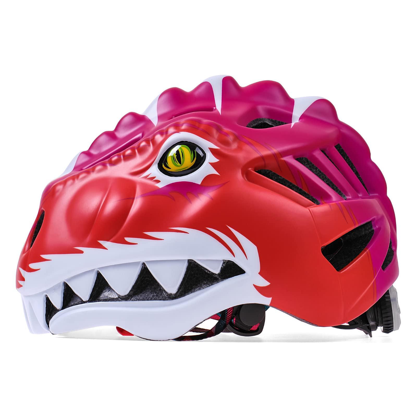 kingbike toddler bike helmet,kids helmet for skateboard cycling skate roller w/colorfull led light