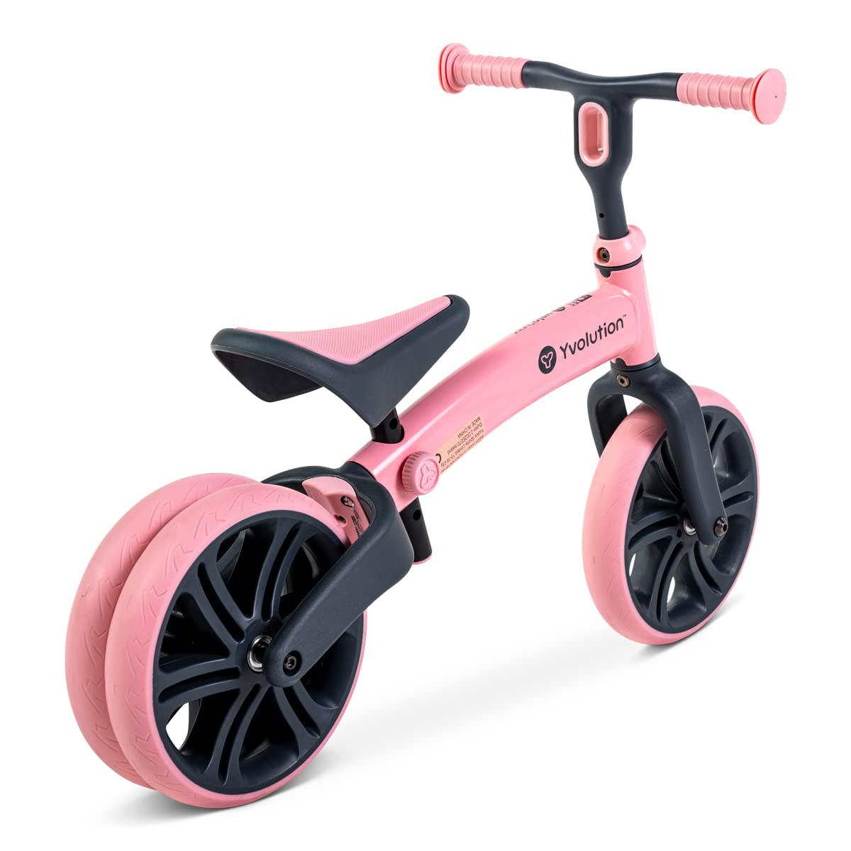 yvolution y velo junior toddler balance bike | 9 inch wheel no-pedal  training bike for