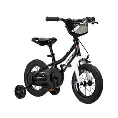 schwinn koen & elm toddler and kids bike, for girls and boys, 12-inch wheels, bmx style, with saddle handle, training wheels 