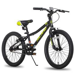 HH HILAND Hiland 20 Inch Kids Mountain Bike for Boys, Girls, Single Speed Kids Bicycles with V Brake and Kickstand Black