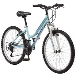 pacific mountain sport youth/adult hardtail mountain bike, boys and girls, 24-inch wheels, 18 speed twist shifters, front sus