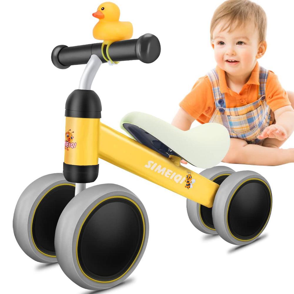 simeiqi baby balance bike for boys girls,toddler bicycle 12-24 month,first bike standing training infant walker,no pedal 4 wh