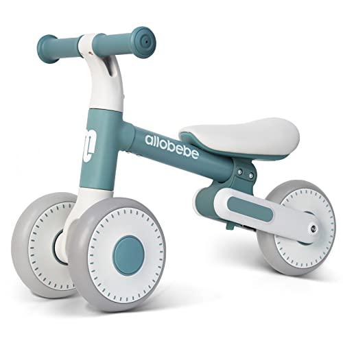 allobebe baby balance bike 1 year old, 12-24 month toddler balance bike, 6 inch wheel no pedal infant first mini bike, gifts 