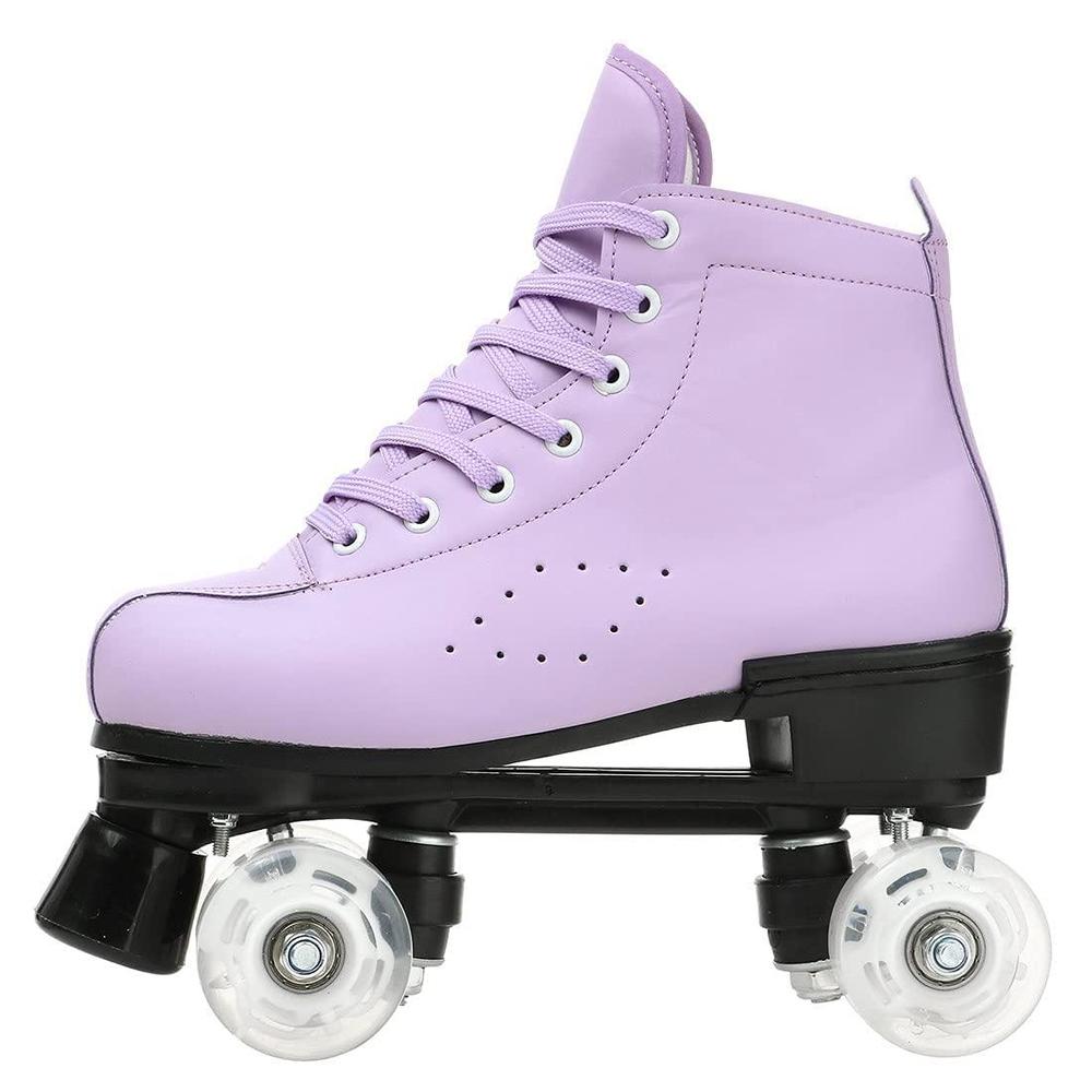 risup roller skates for women and men cowhide high-top shoes classic double-row roller skates four-wheel roller skates for me