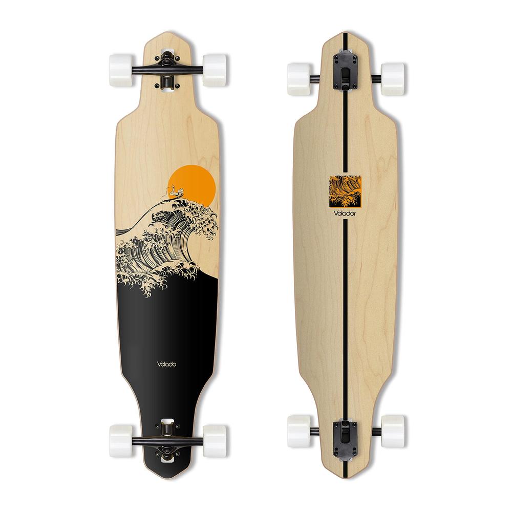 Low Riding Longboard volador freeride longboard cruiser | maple wood deck| drop through ...