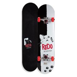redo skateboard co. redo skateboard 31.25" x 7.75" scarface cat complete skateboard for kids boys girls adults, weight limit 