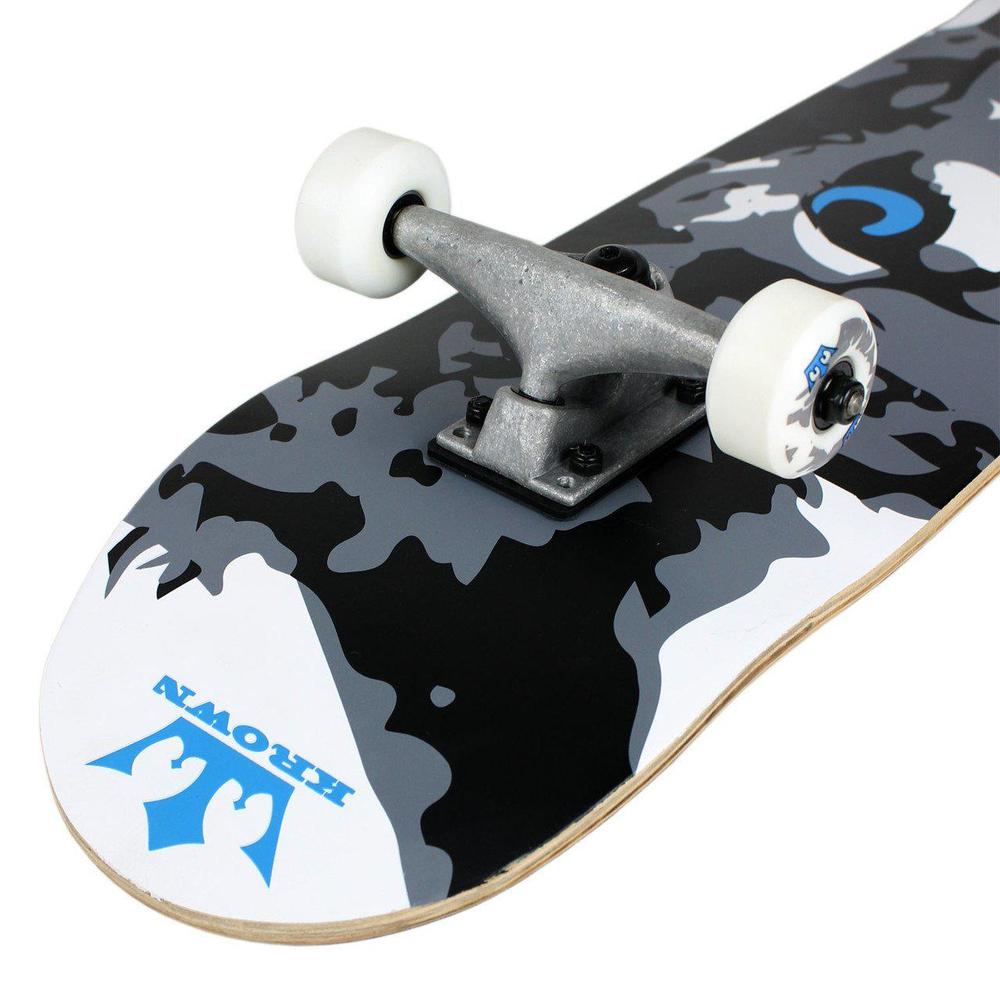 krown wolf skateboard, white, 7.5"