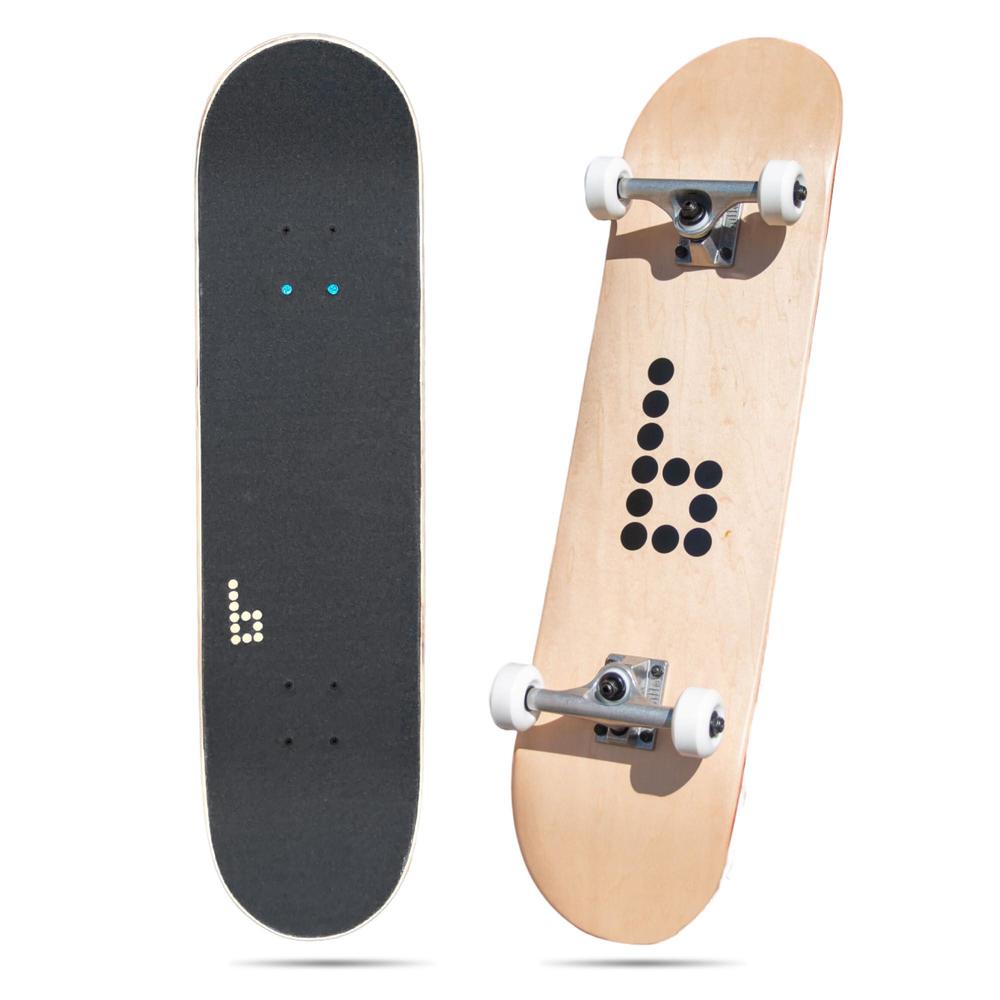 Braille Skateboarding braille complete skateboard for adults teens boys & girls kids skateboard: standard skateboard for tricks 8 inch x 31.5 long 