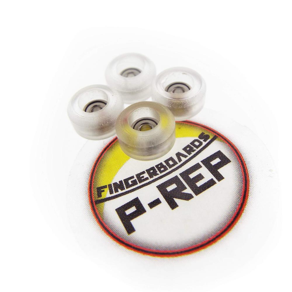 p-rep fingerboard cnc lathed bearing wheels - clear