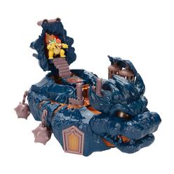 the super mario bros. movie the super mario bowser island castle playset with 2.5 bowser action figure & interactive pieces
