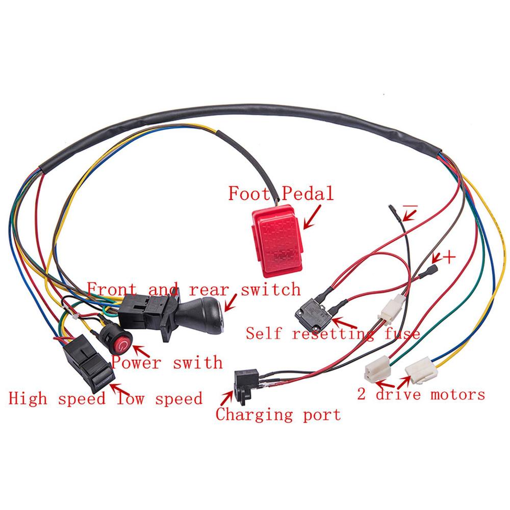 weelye children electric car diy accessories wires and gearbox,self-made toy car of parts? for electric car kids ride on toys
