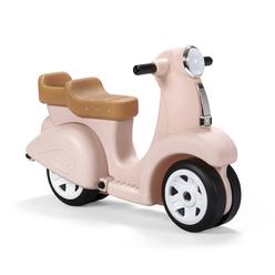Step 2 step2 ride along scooter - rose pink - ride on toy with vintage-style design, foot-to-floor toddler scooter with four wheels 