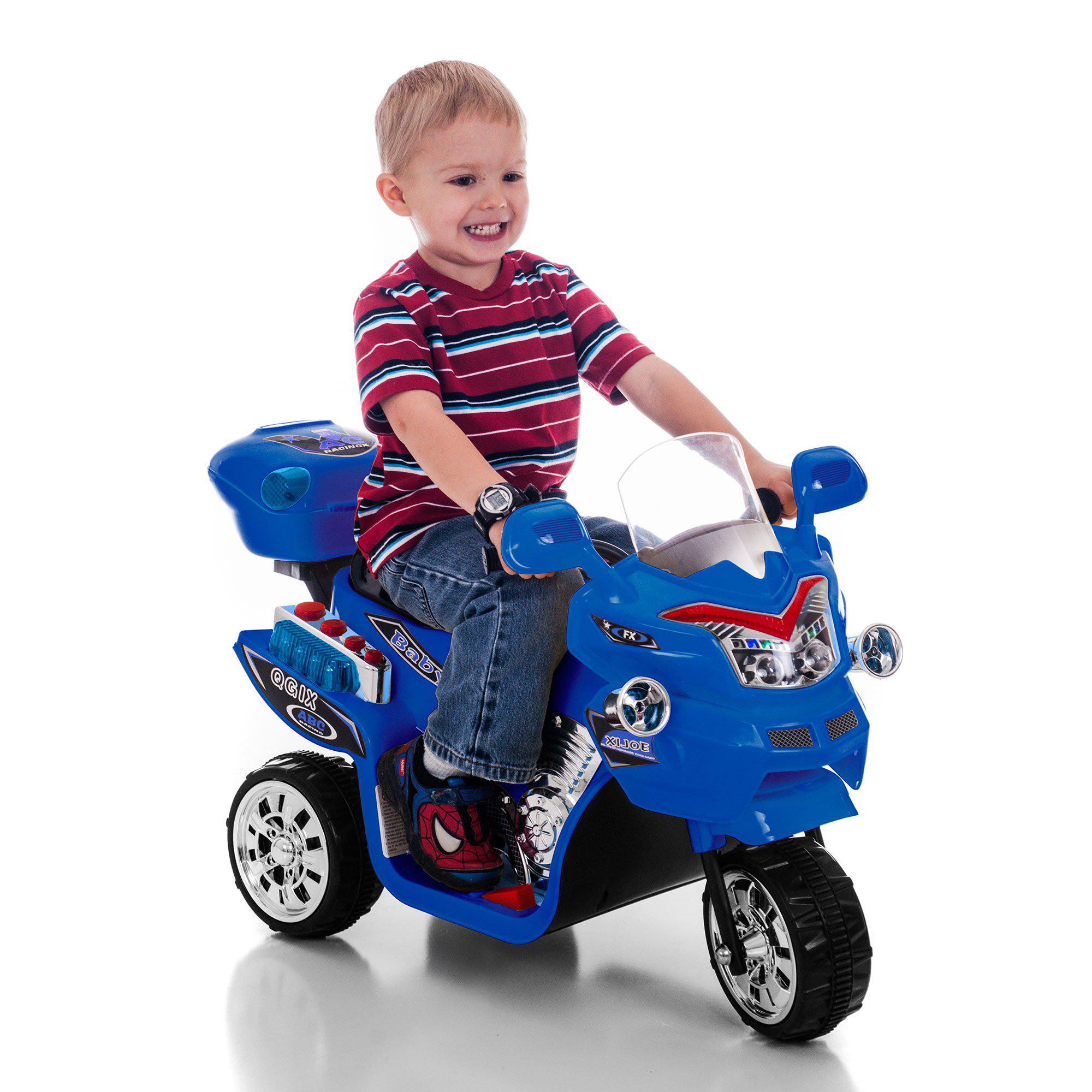 Lil\' Rider lil' rider electric motorcycle for kids - 3-wheel battery powered motorbike for kids ages 3 -6 - fun decals, reverse, and hea