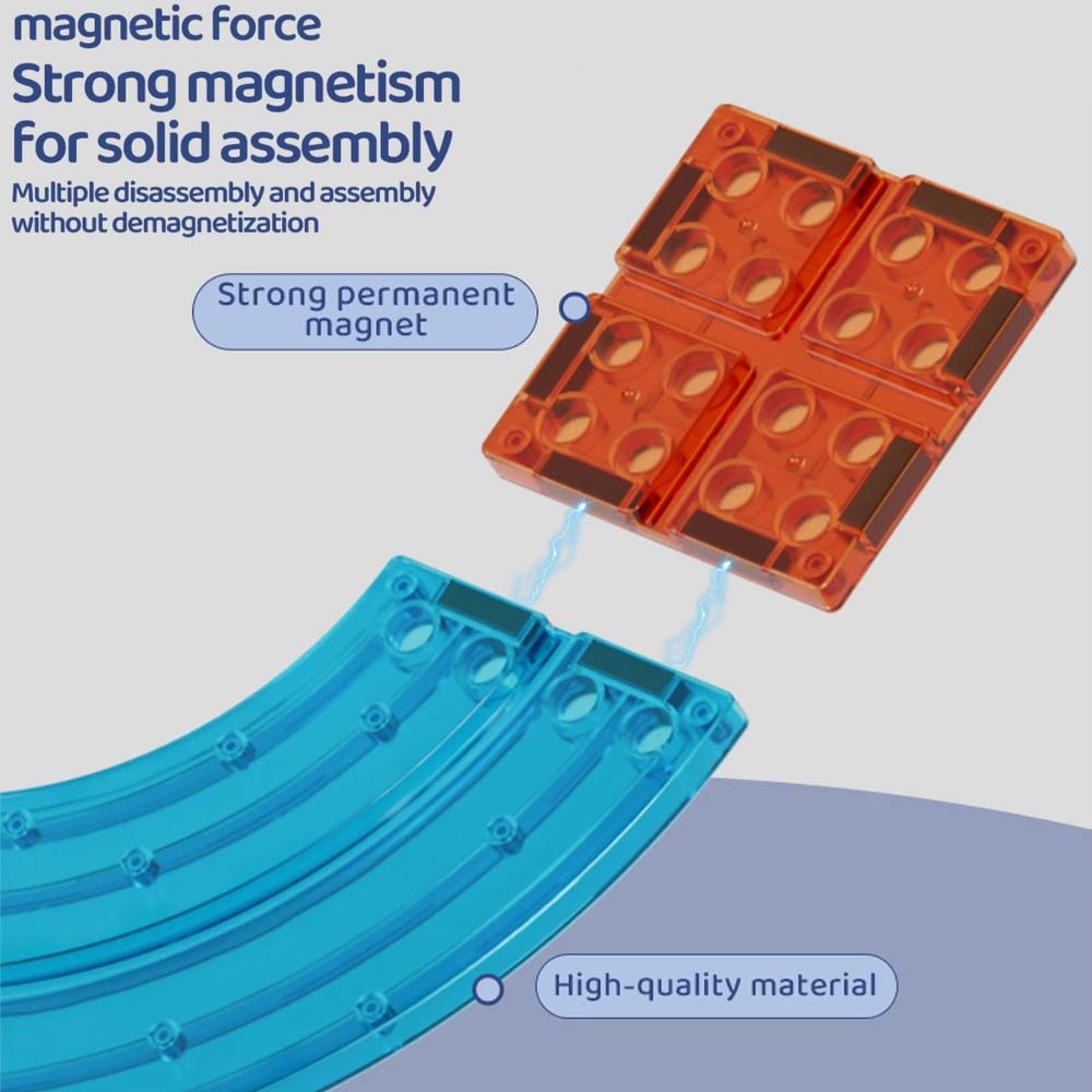 unique kids race car track building block educational toy set ...