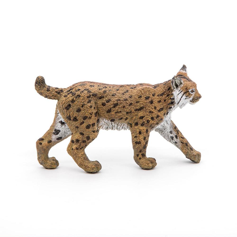 papo -hand-painted - figurine -wild animal kingdom - lynx -50241 -collectible - for children - suitable for boys and girls- f